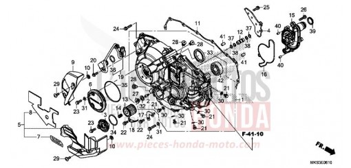 KURBELGEHAEUSEABDECKUNG (CRF1100D/D2/D4/DL/DL2/DL4) CRF1100D4L de 2020
